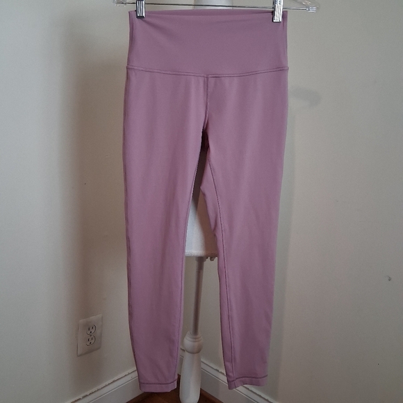 Lululemon Wunder Under High-Rise Tights 25" In Lavender Dew Size 6 - Picture 3 of 10